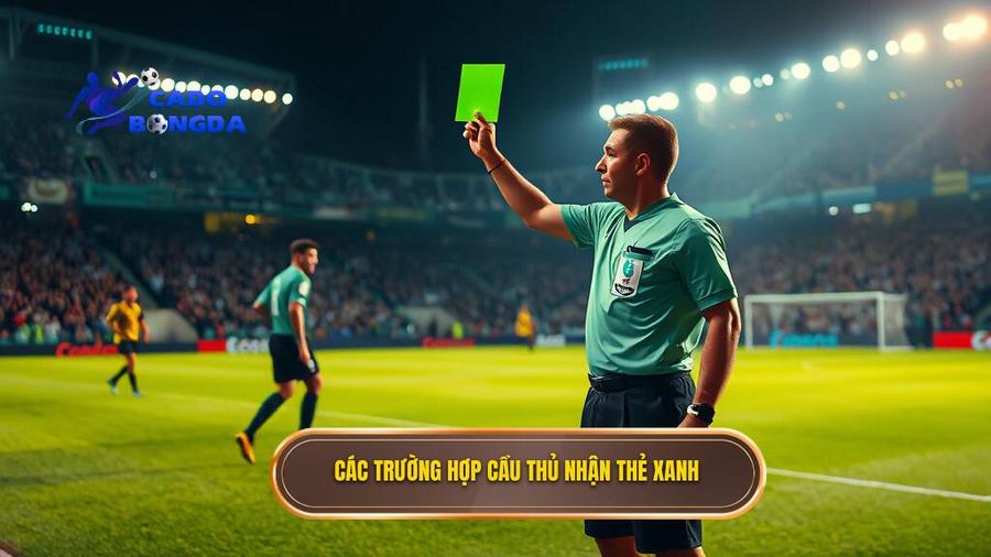 Các trường hợp cầu thủ phải nhận thẻ xanh