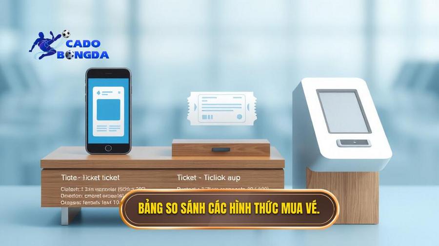 Bảng so sánh các hình thức mua vé
